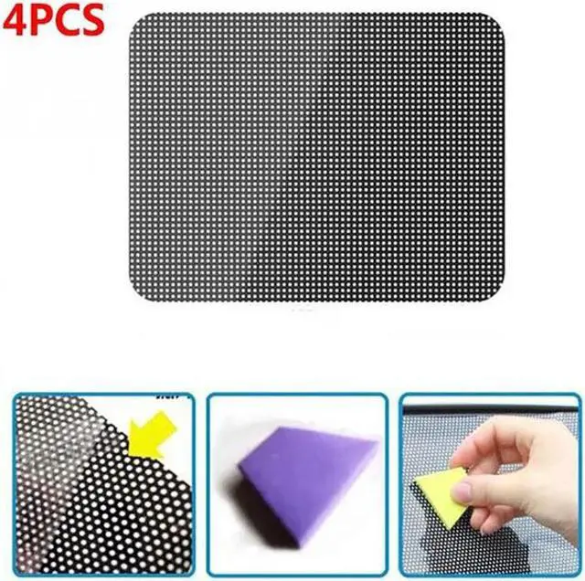 Alt view image 3 of 7 - Acaigel 4 Pcs 24.8" X 16.5" Reusable Washable Car Window Tint Film Anti Sunshine Car Window Sun Shade Universal