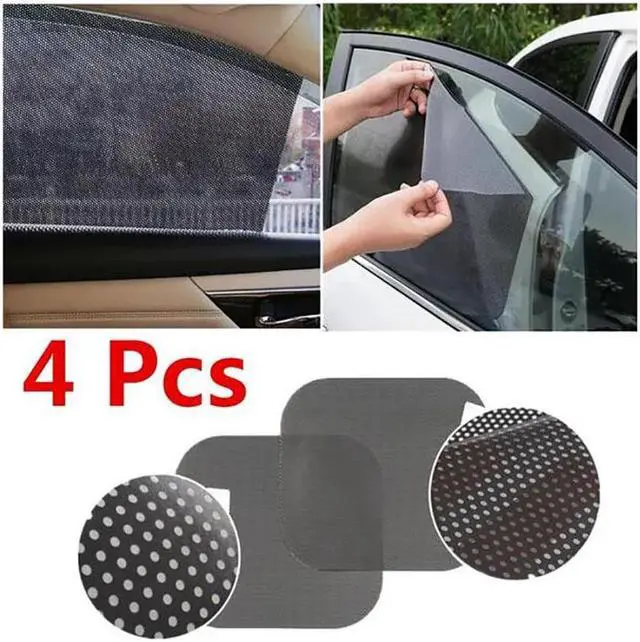 Alt view image 4 of 7 - Acaigel 4 Pcs 24.8" X 16.5" Reusable Washable Car Window Tint Film Anti Sunshine Car Window Sun Shade Universal