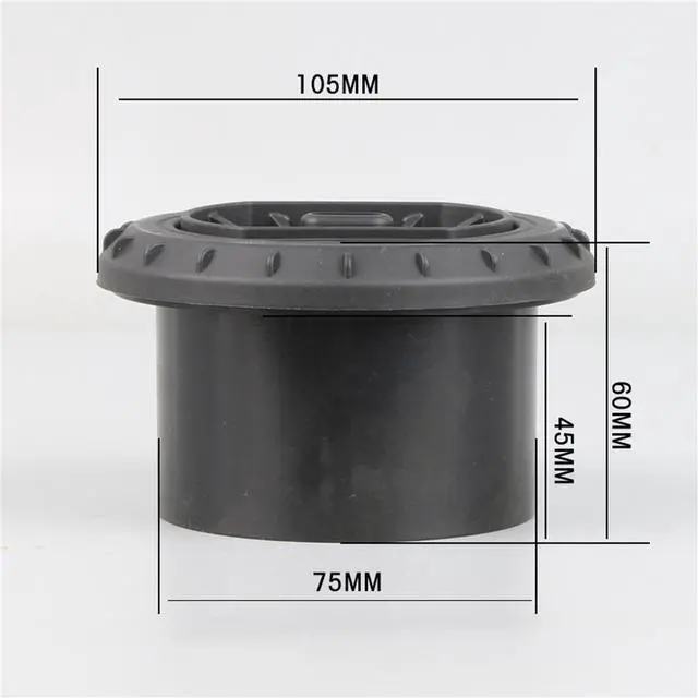 Alt view image 2 of 6 - Acaigel 75Mm Parking Heater Air Vent Car Heater Air Outlet Black For Parking Heater  2Kw/5Kw/8Kw  D2/D4/D4S
