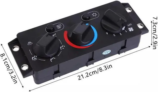 Alt view image 3 of 5 - Paiying HVAC Temperature Control Panel For Mack CHU CXU 612 613 614 20992943, 25110700