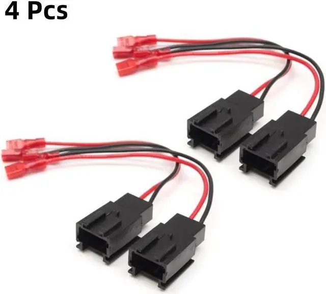 Main image of Yassdwbn 4Pcs PC2-821 Speaker Connector Harness Adapter For 99-15 Citroen C2 Peugeot 206