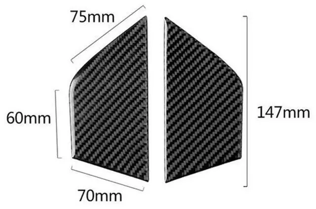 Alt view image 2 of 5 - Acaigel 1 Set Carbon Fiber Door Handle Cover Trim For Mercedes-Benz C Class W204