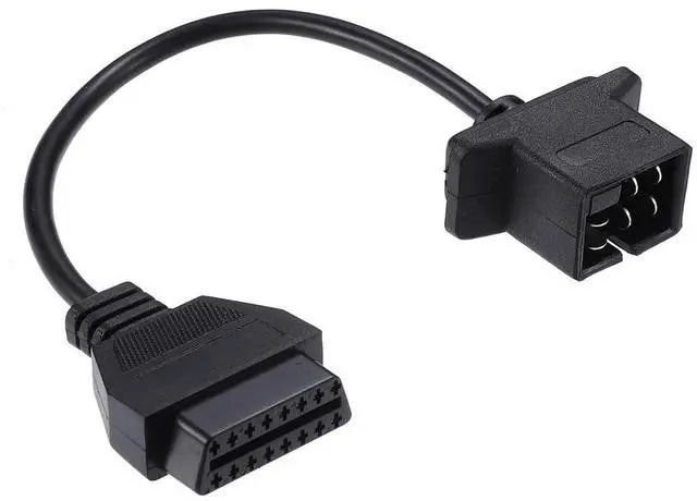 Alt view image 2 of 5 - Acaigel 6 Pin Obd To 16Pin Obd2 Check Engine Adapter Cable Code Reader For Chrysler Jeep