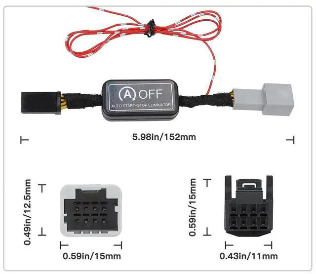 Alt view image 2 of 6 - Acaigel Auto Start Stop A-Off Cable For Subaru Legacy 2015-2020 Plastic Set
