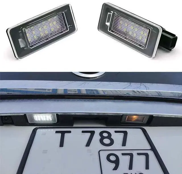 Alt view image 5 of 5 - Acaigel 2pcs 265108990E LED License Number Plate Light For Nissan