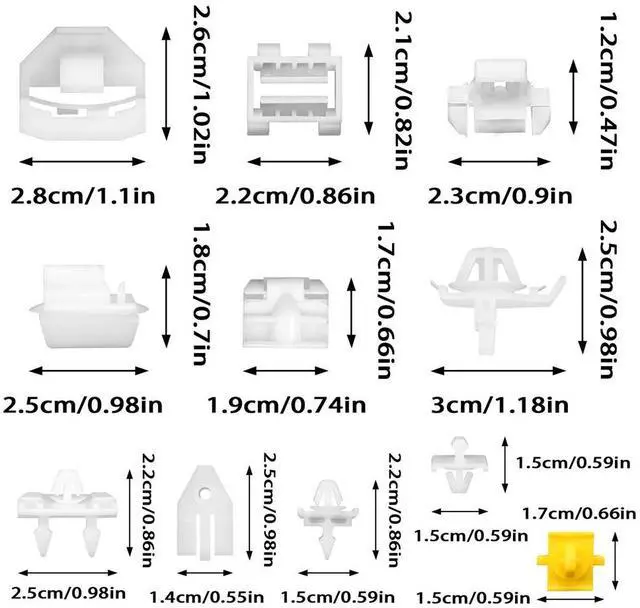 Main image of Acaigel Side Door Panel Fixing Clips For Benz 190 W201 190E 190D A00698883578 0019885081