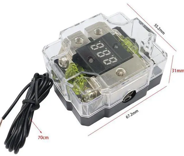 Alt view image 4 of 5 - Acaigel New Car Audio Amplifier Fuse Holder Power Fuse Distribution Block Splitter 100A