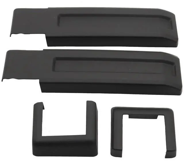Alt view image 2 of 5 - Acaigel Matt Black Exterior Tailgate Door Hinge Cover Trims for Jeep Wrangler JK 2007-18