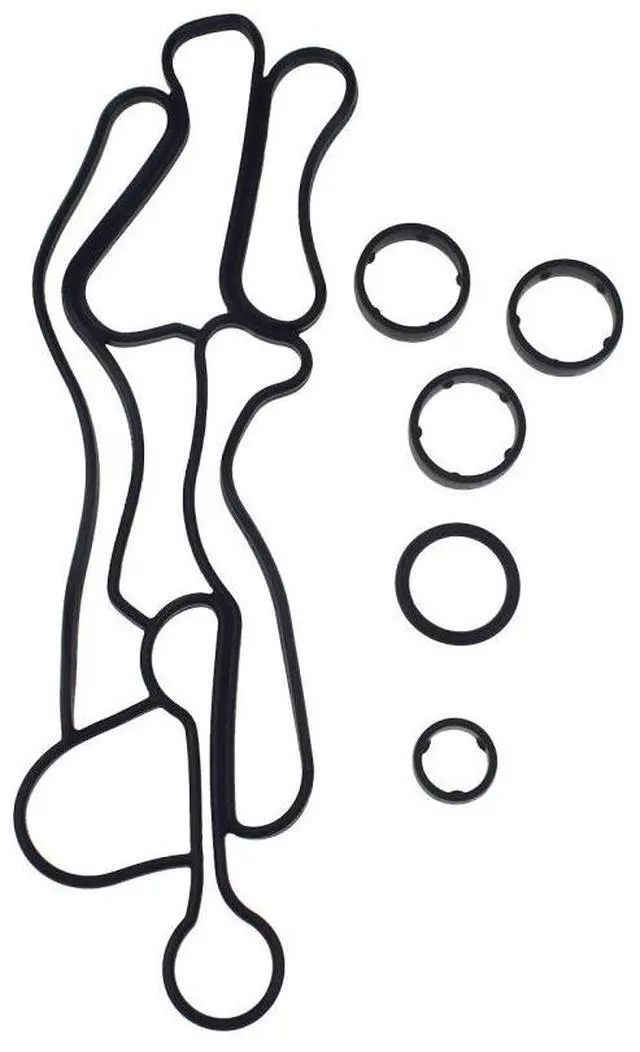 Alt view image 2 of 7 - Acaigel Engine Oil Cooler Gasket Set For Land Rover Range Discovery Lr4 Lr013149