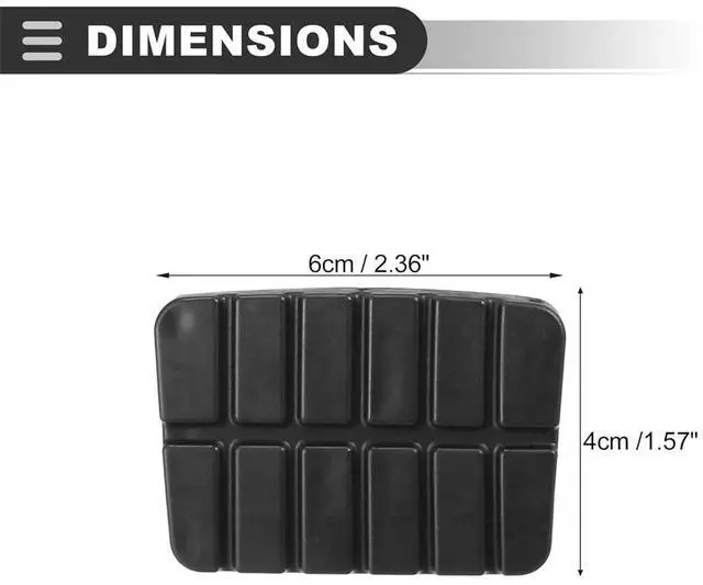 Main image of Acaigel Clutch And Brake Pedal Rubber 2Pcs 46531M3000 For Nissan D21 Sentra