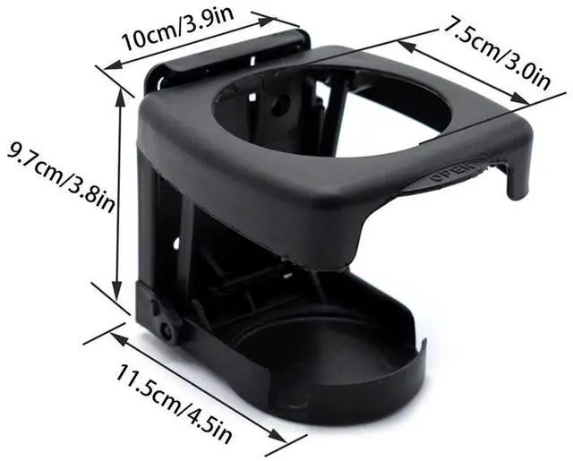Alt view image 5 of 5 - Acaigel 2X Universal Car Auto Cup Holder Folding Beverage Drink Cup Bottle Holder Rv
