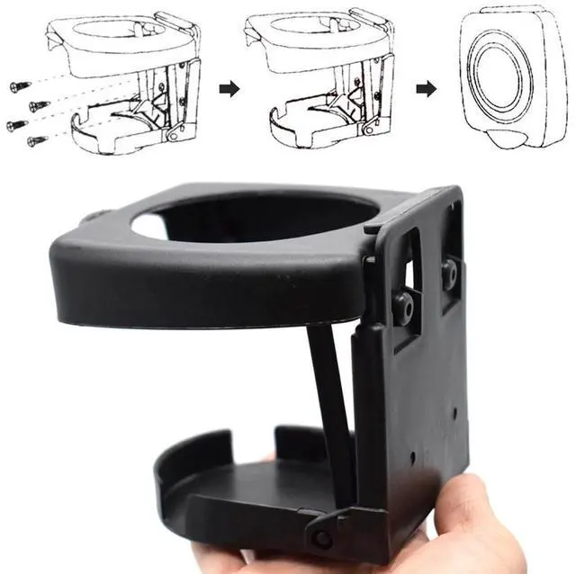 Alt view image 3 of 5 - Acaigel 2X Universal Car Auto Cup Holder Folding Beverage Drink Cup Bottle Holder Rv