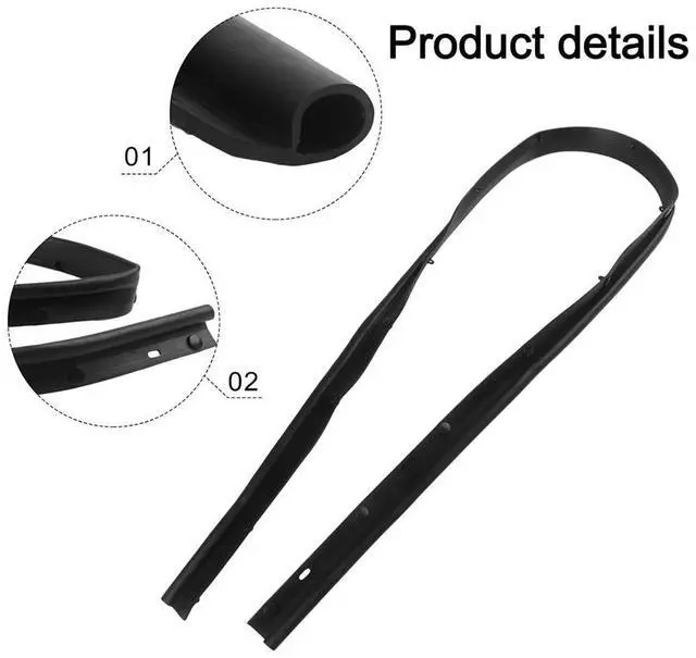 Alt view image 3 of 5 - Acaigel Headlamp Cover To Hood Seal 53183-60071 For Toyota 98-07 Land Cruiser