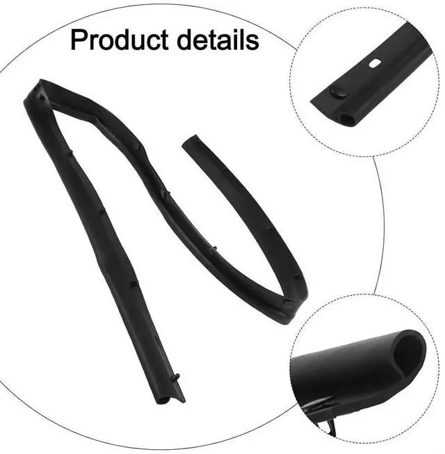 Alt view image 4 of 5 - Acaigel Headlamp Cover To Hood Seal 53183-60071 For Toyota 98-07 Land Cruiser