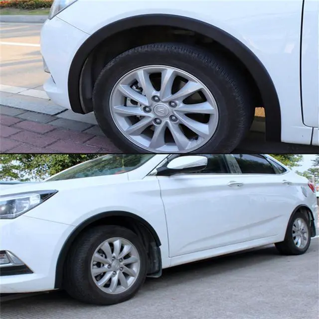 Alt view image 6 of 7 - Paiying 2x 1.5M Width 6cm Wheel Fender Flare Extension Rubber Arch Extenders Decorative