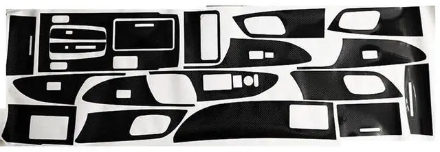 Alt view image 7 of 7 - Acaigel 5D Carbon Fiber Look Interior Accessories Whole Kit Cover For Honda Accord 13-17
