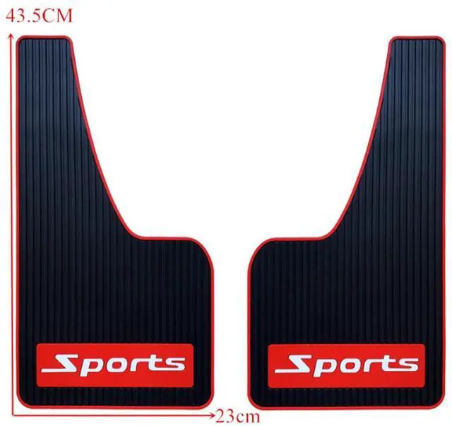 Alt view image 4 of 7 - Acaigel 2 Pcs Sports Mudflaps Splash Guards Fender Flares Front Rear For Car Pickup SUV