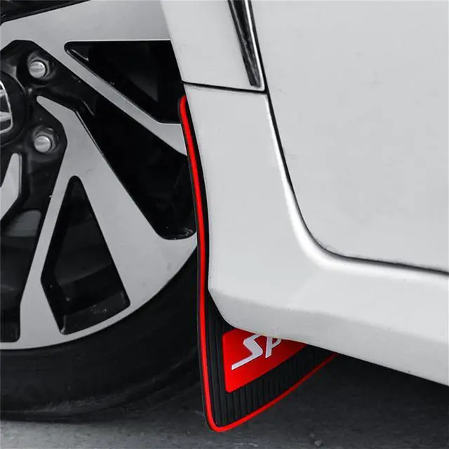 Alt view image 7 of 7 - Acaigel 2Pcs Sports  Mud Flaps Mudflaps Splash Guards Fender Flares Front Rear For Car Pickup Suv Van Truck