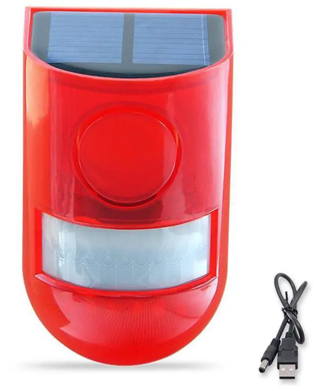 Main image of Acaigel Waterproof Solar Strobe Siren Alarm Light Outdoor Motion Sensor Alarm Security Light for Driveway