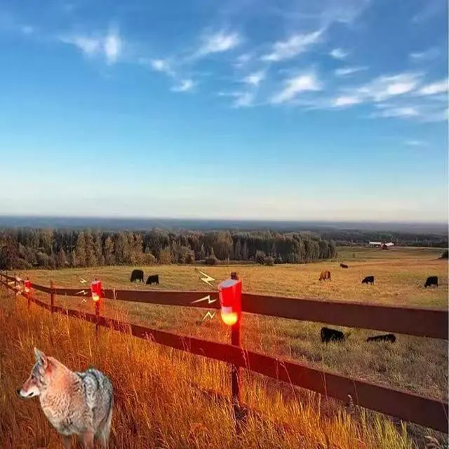 Alt view image 2 of 7 - Acaigel Waterproof Solar Strobe Siren Alarm Light Outdoor Motion Sensor Alarm Security Light for Driveway