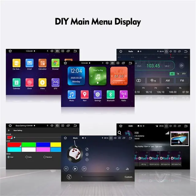 Alt view image 5 of 7 - Acaigel 7 Inch Android 10 4+64GB Octa Core Multimedia Player GPS Navi For Toyota RAV4 Hilux