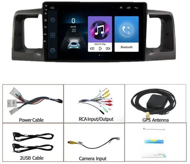 Alt view image 2 of 7 - Acaigel 9 Inch 2GB + 32GB Car Stereo Radio GPS Navigation For Android 11 For Toyota Corolla 2003-2008