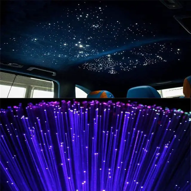 Alt view image 7 of 7 - Acaigel 12V 16W RGBW Fiber Optic Star Meteor Ceiling Machine Kit LED Light 400Pcs Fibers