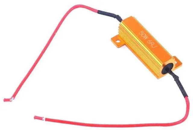 Alt view image 7 of 7 - Paiying 4Pcs 6ohm 50W LED Load Resistors Turn Signal Blinkers/Fog Lights Fix Hyper Flash