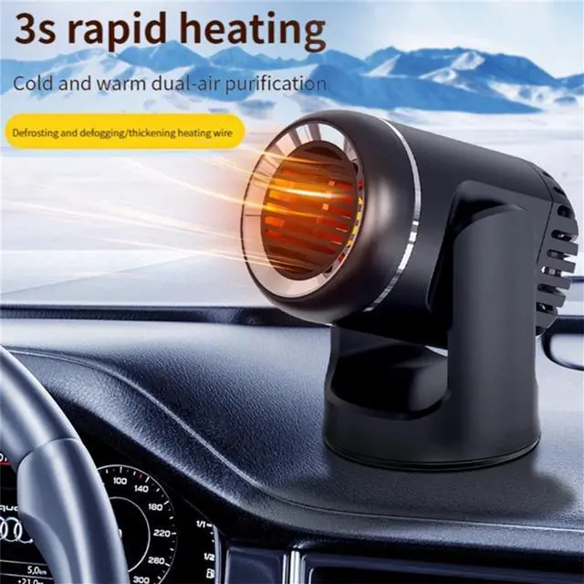 Alt view image 3 of 7 - Paiying 24V 360 Degree Rotary Electric Car Air Heater Cooling Fan Windshield Defroster Defogger