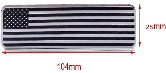 Alt view image 6 of 6 - Acaigel 2PCS Aluminium Alloy 10.4*2.8cm Car Stickers Body Decal For Car Motorcycle Truck