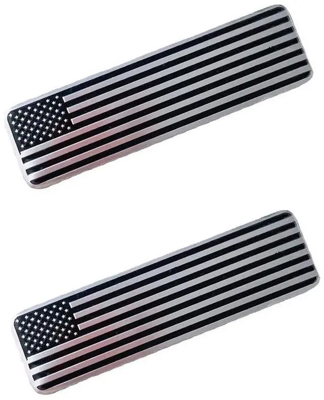 Alt view image 5 of 6 - Acaigel 2PCS Aluminium Alloy 10.4*2.8cm Car Stickers Body Decal For Car Motorcycle Truck