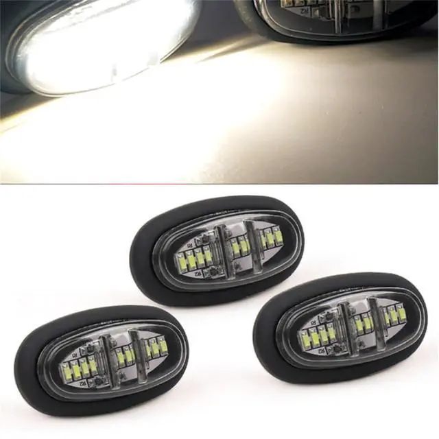 Main image of Acaigel 3 pcs LED Grille Lights and Side Marker Lamps Decorative Lights for -F150 Raptor Grill