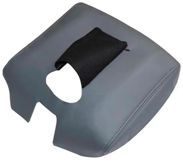 Alt view image 6 of 6 - Acaigel 1Pc Console Lid Armrest Cover Skin Ash Gray For Chevy Silverado 1500 2014-2018