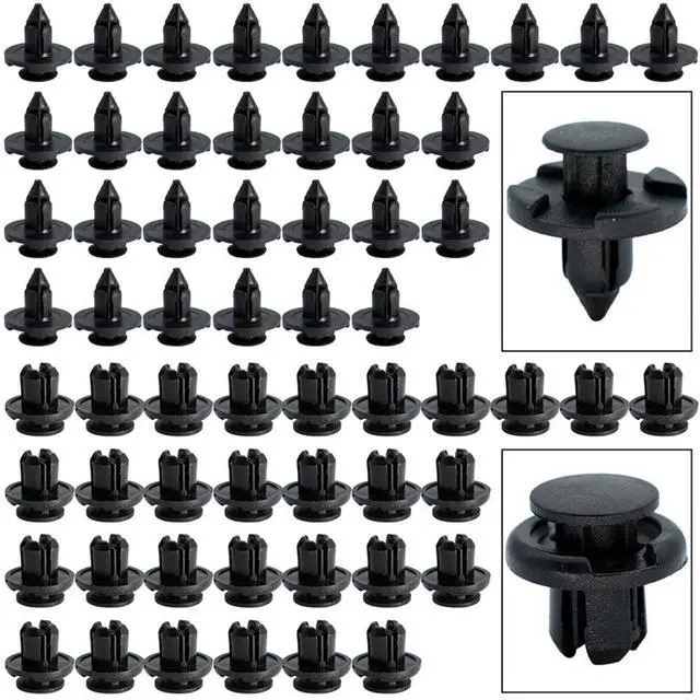 Alt view image 7 of 7 - Paiying 180x Panel Clips Bumper Fender Fastener Push Rivets Compatible for Honda Civic Accord CR-V
