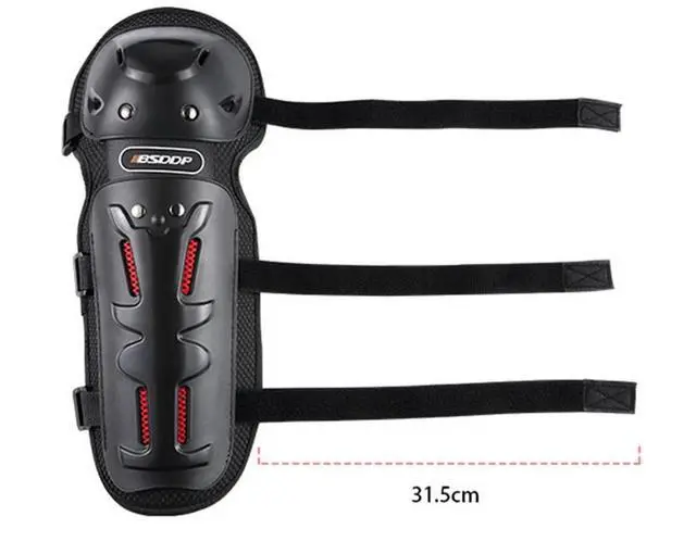 Alt view image 3 of 7 - Paiying 4 Pcs Breathable Adult Motorcycle Riding Kneepad Elbow Shin Armor Tough PE Shell
