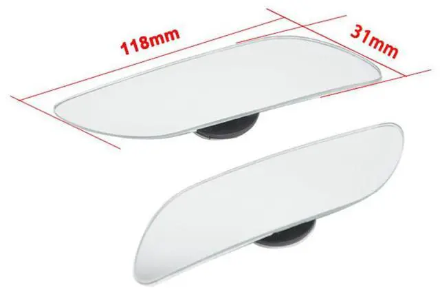 Alt view image 3 of 7 - Acaigel 2PCS Car Blind Spot Mirror 360 Degree Wide Angle Convex Rear Side View Mirror