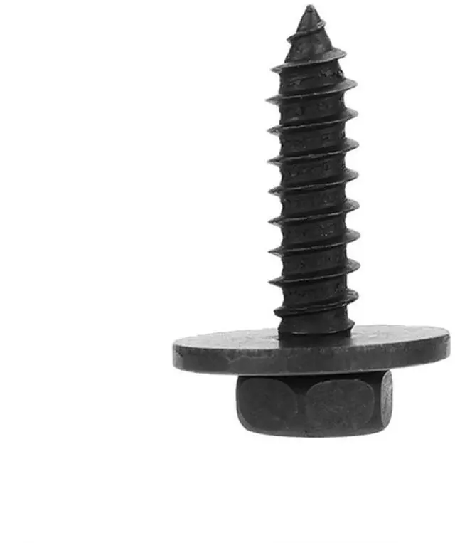 Alt view image 4 of 7 - Acaigel 100pcs Metal Car Body Fender Bumper Repair Screws Retainer 7.7mm Hex Washer Head