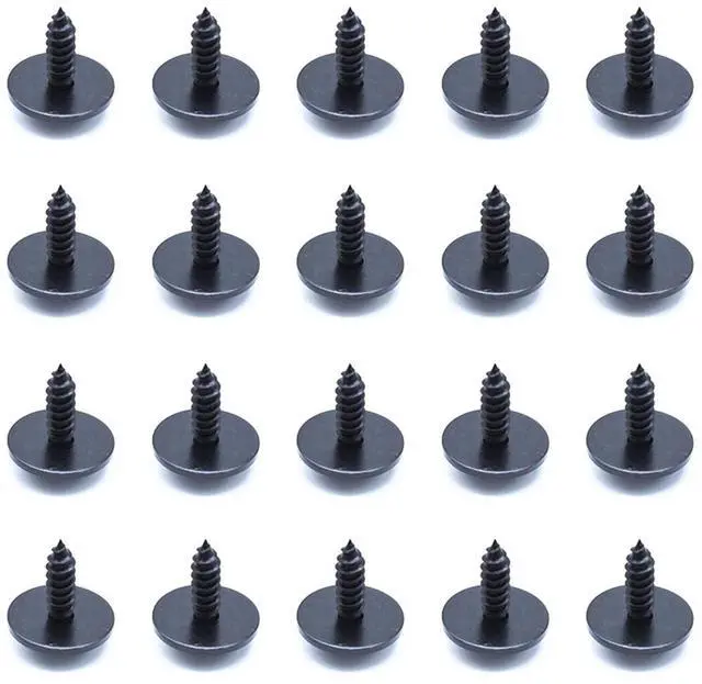 Alt view image 2 of 7 - Acaigel 100pcs Metal Car Body Fender Bumper Repair Screws Retainer 7.7mm Hex Washer Head