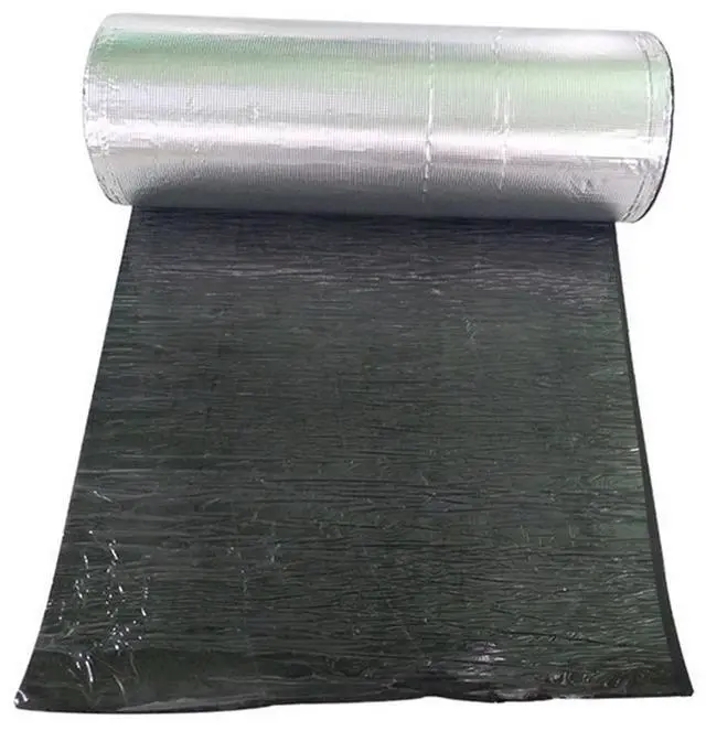 Alt view image 5 of 7 - FYUU Glass Fiber Car Hood Fire Wall Heat Mat Interior Sound Proofing Deadener 2m*50cm
