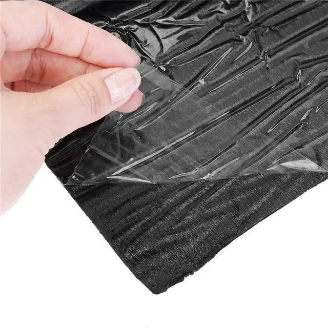 Alt view image 4 of 7 - FYUU Glass Fiber Car Hood Fire Wall Heat Mat Interior Sound Proofing Deadener 2m*50cm