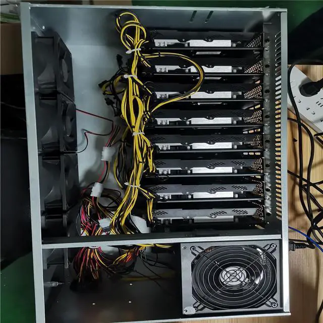 Alt view image 4 of 7 - Acaigel 2200W Modular Power Supply for 6/8 GPU Rig Coin Mining Miner 96 Gold 110-240V