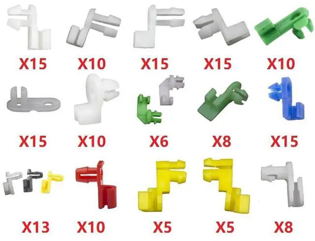 Alt view image 2 of 6 - Acaigel 160Pcs Mixed  Plastic Car Door Lock Rod Cable Clip Fasteners Retainer