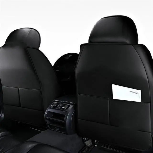 Alt view image 4 of 7 - Paiying Car Seat Covers PU Leather Front Rear Seat Cushion Bench Protector  USA