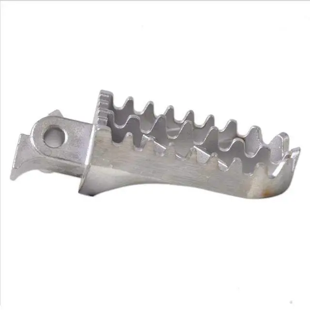 Alt view image 5 of 7 - Acaigel 2x Silver Stainless Motorcycle Front Foot Pegs Footrest For Suzuki Honda Yamaha