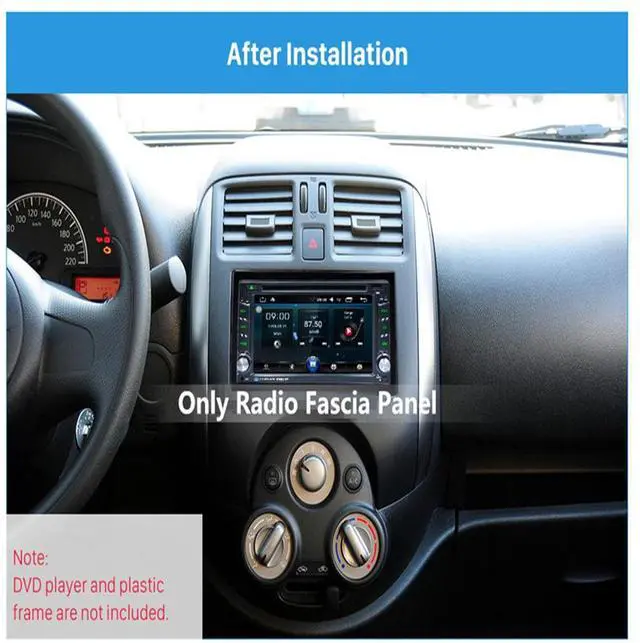Main image of Paiying 2Din Car In-dash Radio Frame Panel Rack Mount  for DVD Stereo Player US