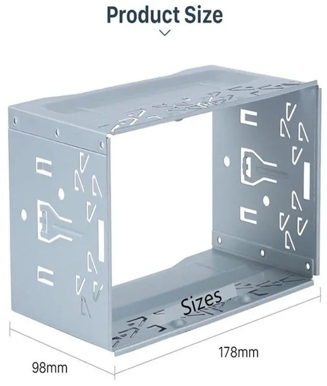 Alt view image 7 of 7 - Paiying 2Din Car In-dash Radio Frame Panel Rack Mount  for DVD Stereo Player US