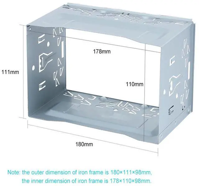Alt view image 5 of 7 - Paiying 2Din Car In-dash Radio Frame Panel Rack Mount  for DVD Stereo Player US