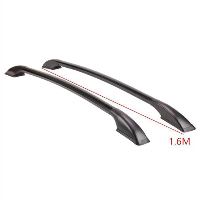 Alt view image 3 of 3 - Paiying 1.6M Luggage Rack Refit Special Luggage Rack Aluminum Alloy Side Bars Rails Car Top Frame Personalized Perforation-Free Car Decorative Accessorie Only For Car Decoration