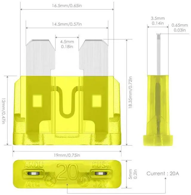 Alt view image 5 of 7 - Paiying 80PCS Automotive Truck ATC ATM Micro Mini Auto Car Blade Fuse Assortment Kit USA