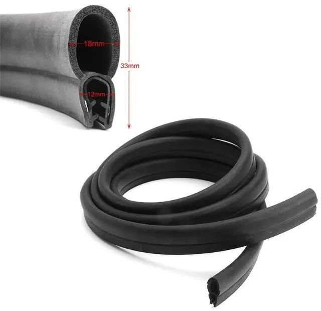 Main image of Paiying 3m O-U Type Car Pillar Door Seal Strip Rubber Hollow Edge Seal Trim  US